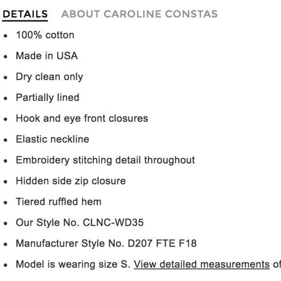 NEW 💐Caroline Constas Belen Dress - Picture 5 of 6